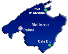 AquaFun Bootsschule Mallorca Karte